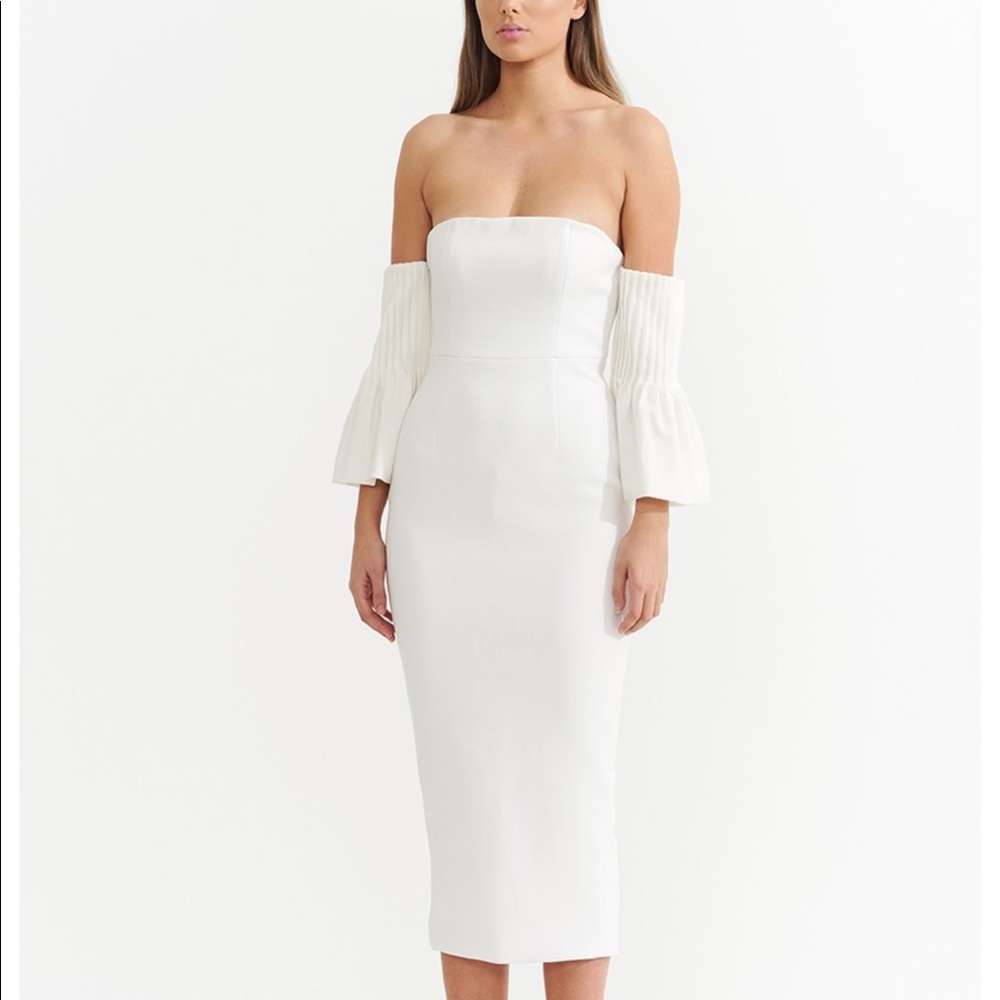 Asilio White Off The Shoulder Dress